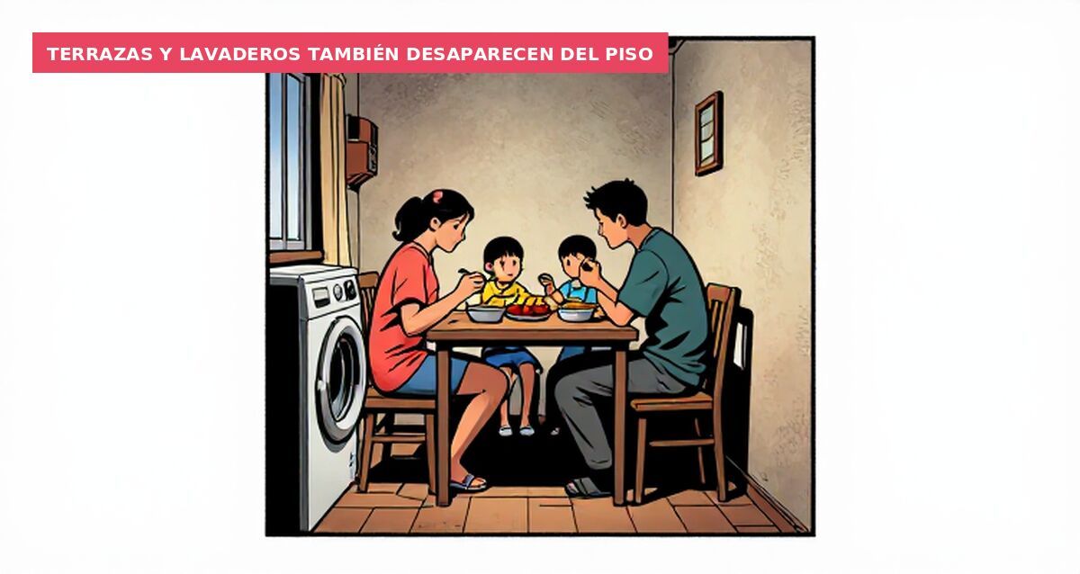 Terrazas y lavaderos también desaparecen del piso