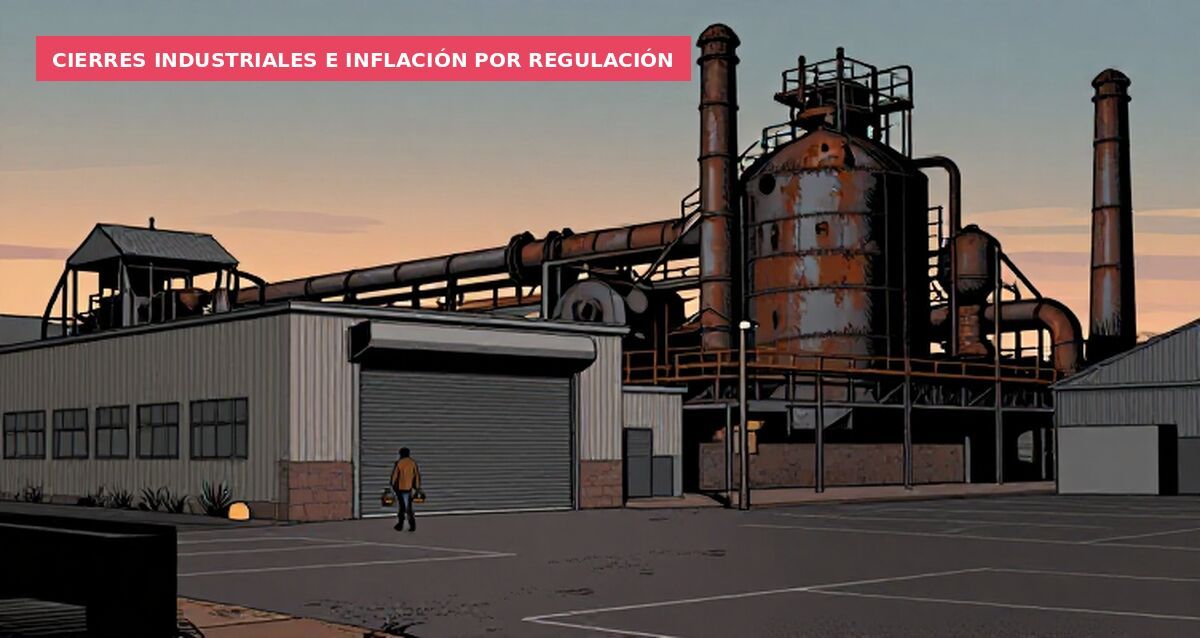 Cierres industriales e inflación por regulación