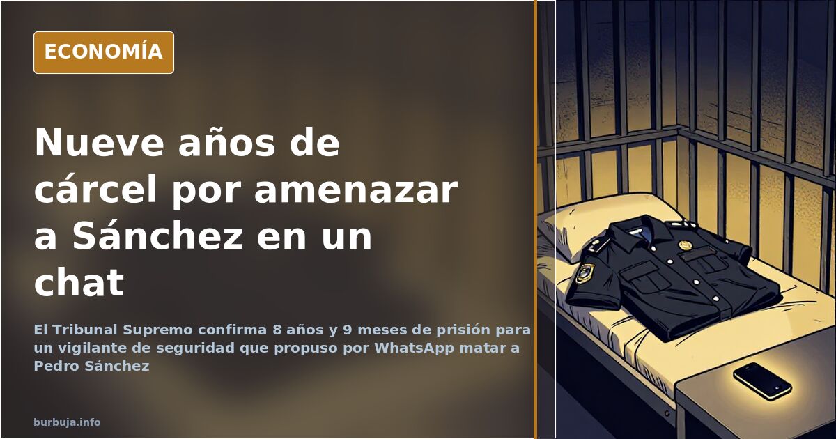 Móvil iluminando mensajes junto a un expediente judicial: la condena por amenazas a Pedro Sánchez por WhatsApp