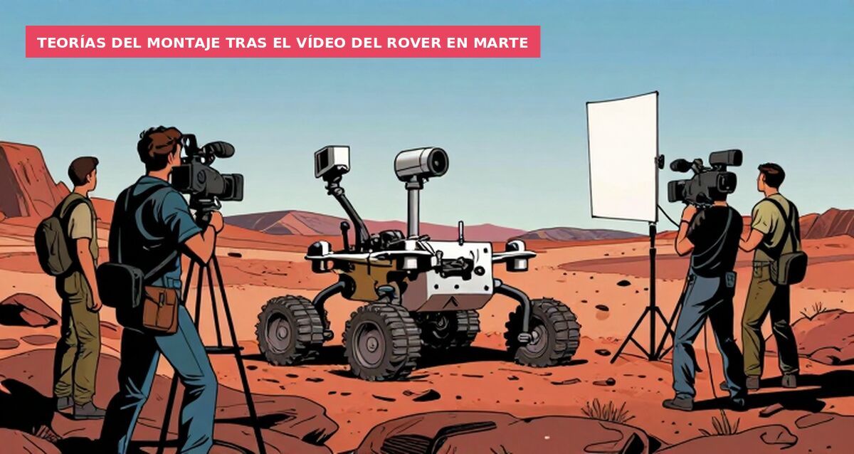 Teorías del montaje tras el vídeo del rover en Marte