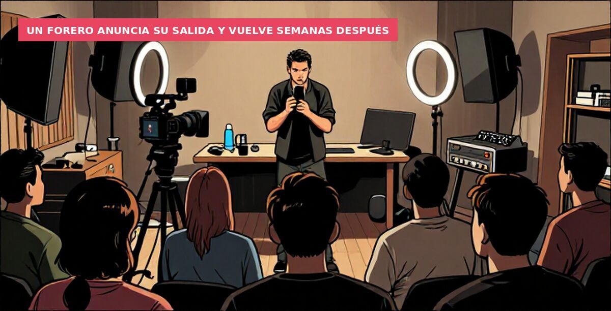Un forero anuncia su salida y vuelve semanas después