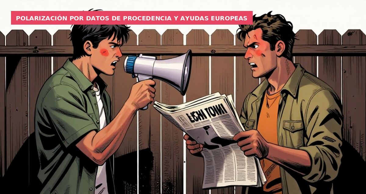 Polarización por datos de procedencia y ayudas europeas