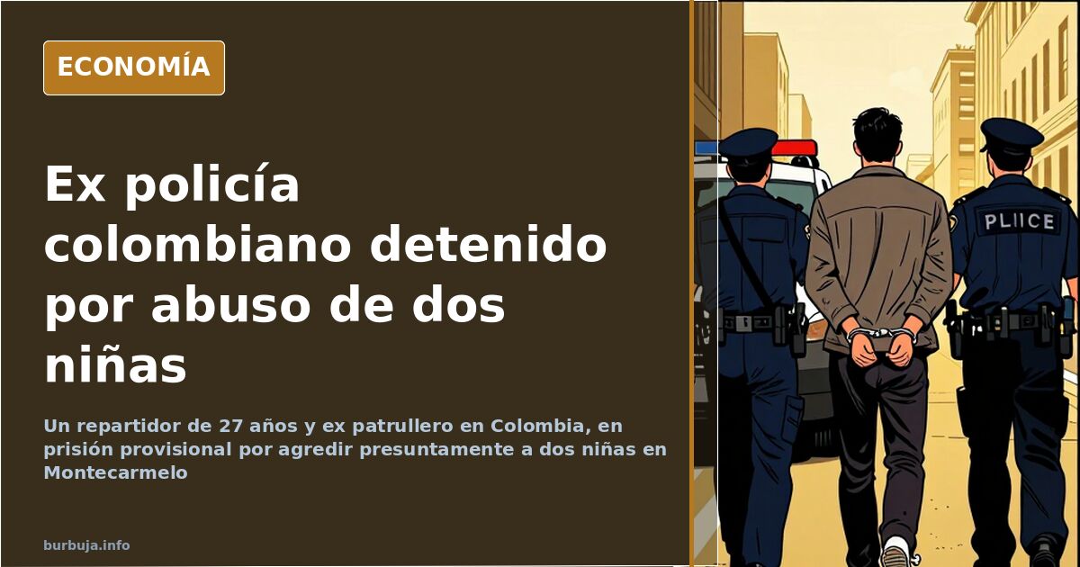 Ex policía colombiano, detenido por agredir a dos niñas en Madrid