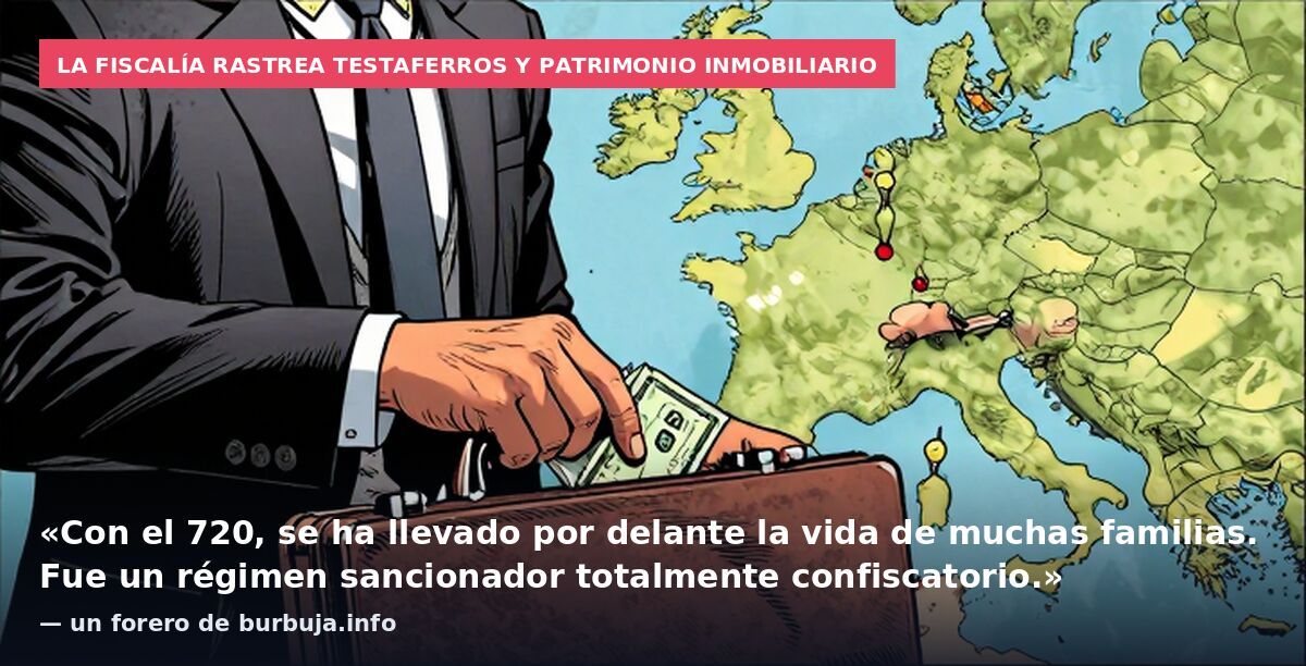 La Fiscalía rastrea testaferros y patrimonio inmobiliario: «Con el 720, se ha llevado por delante la vida de muchas familias. Fue un régimen sancionador totalmente confiscatorio.» — un forero de burbuja.info
