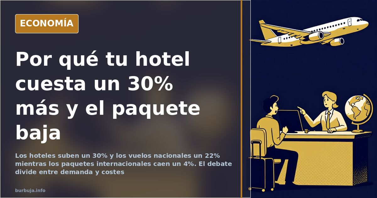 Fachada de hotel de costa en España con turistas y sombrillas en temporada alta
