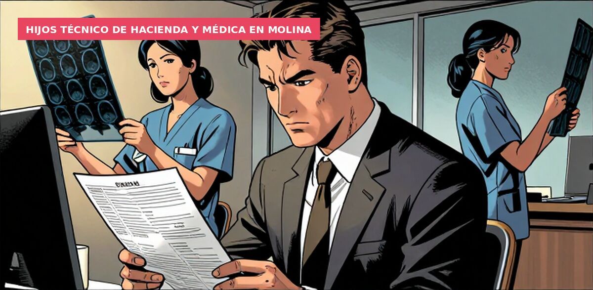 Hijos técnico de Hacienda y médica en Molina