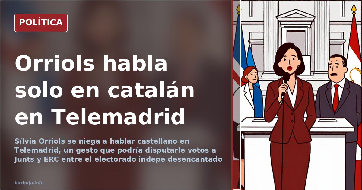 Orriols Refuses to Speak Spanish on Telemadrid, Igniting Catalan Independence Debate