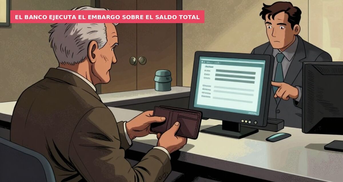 El banco ejecuta el embargo sobre el saldo total