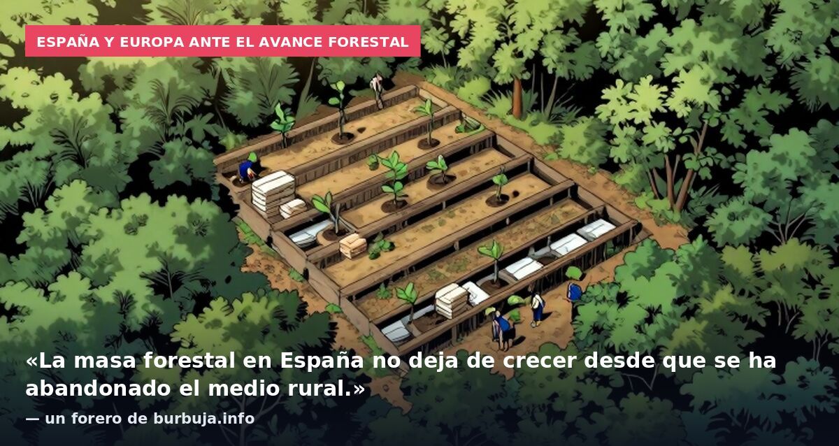 España y Europa ante el avance forestal: «La masa forestal en España no deja de crecer desde que se ha abandonado el medio rural.» — un forero de burbuja.info