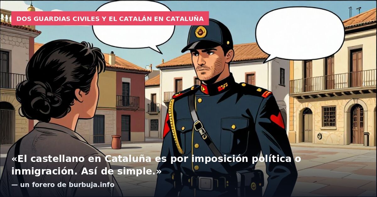Dos guardias civiles y el catalán en Cataluña: «El castellano en Cataluña es por imposición política o inmigración. Así de simple.» — un forero de burbuja.info