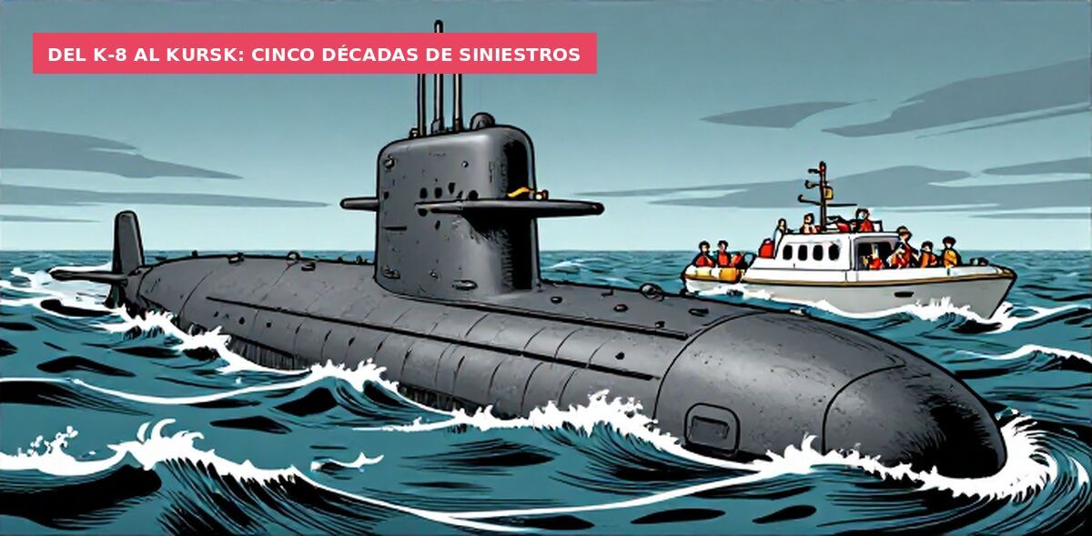 Del K-8 al Kursk: cinco décadas de siniestros
