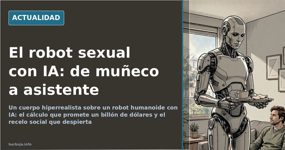 Muñeco hiperrealista con aspecto de persona real, en la imagen difundida sobre robots sexuales con IA