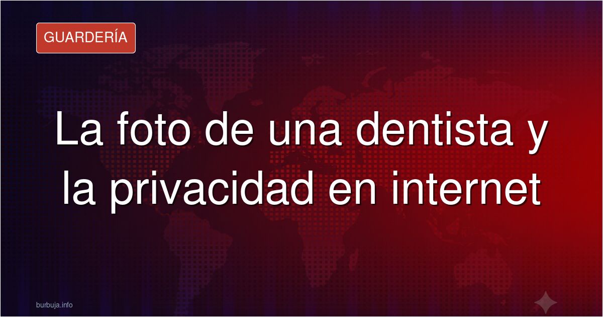 Ilustración de una dentista en su consulta, con un teléfono móvil en primer plano, simbolizando la privacidad digital