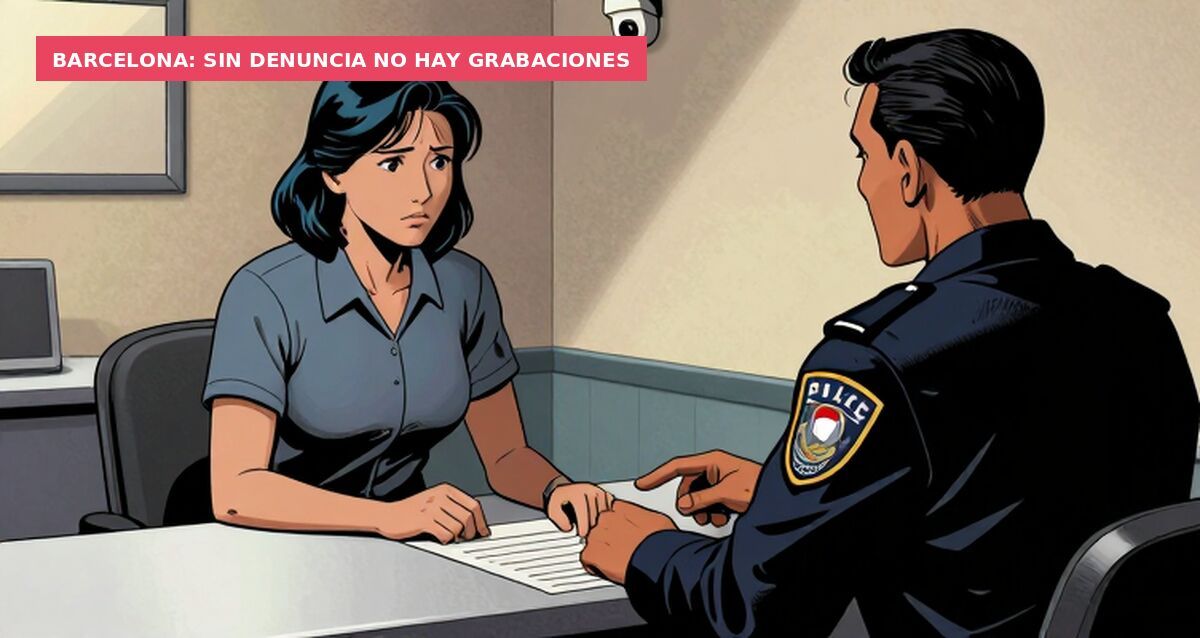 Barcelona: sin denuncia no hay grabaciones