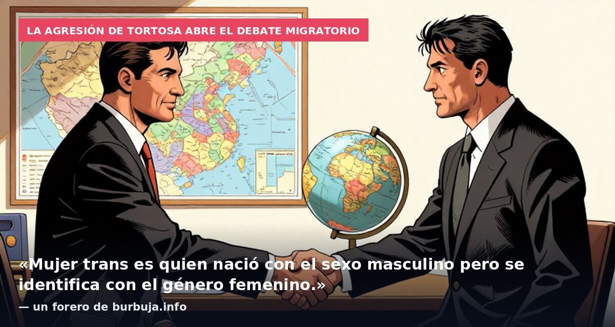 La agresión de Tortosa abre el debate migratorio: «Mujer trans es quien nació con el sexo masculino pero se identifica con el género femenino.» — un forero de burbuja.info