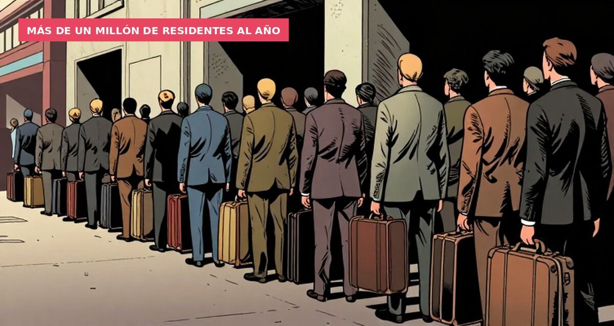 Más de un millón de residentes al año