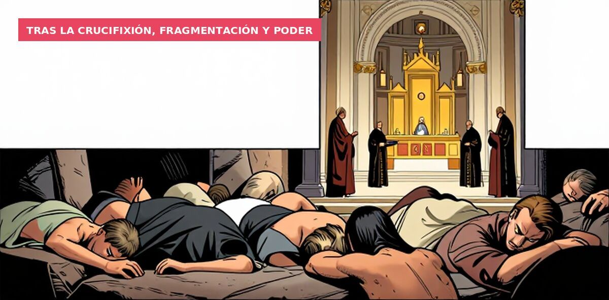 Tras la crucifixión, fragmentación y poder