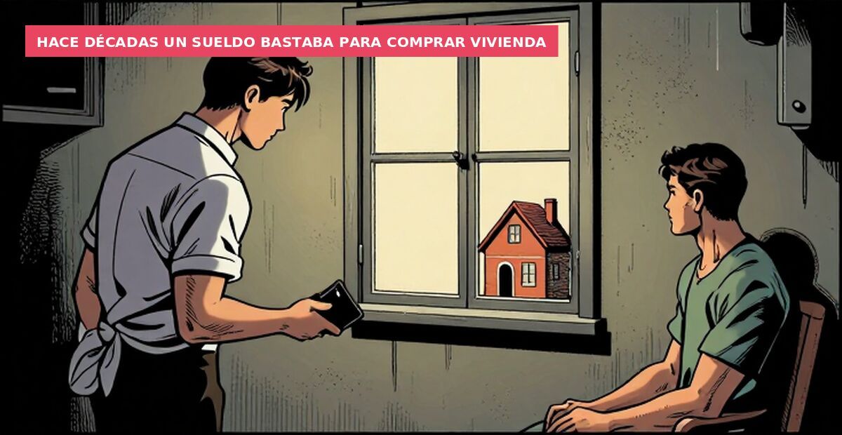 Hace décadas un sueldo bastaba para comprar vivienda