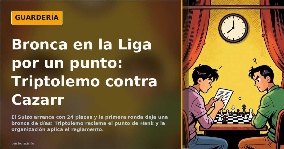 Bronca en la Liga por un punto: Triptolemo contra Cazarr