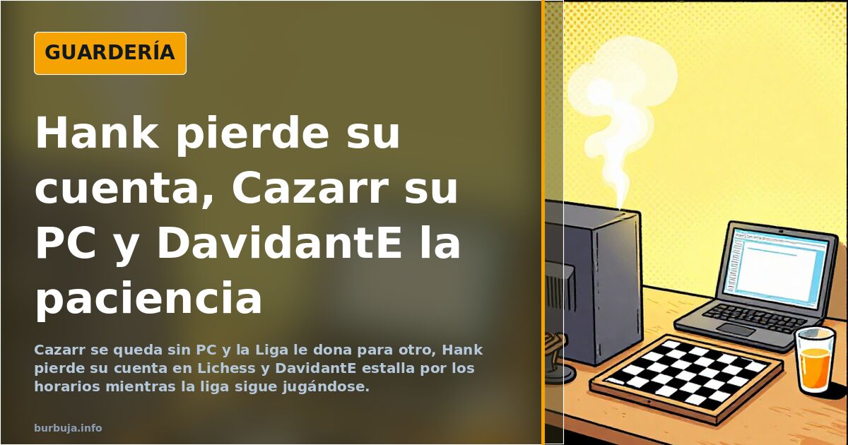 Hank pierde su cuenta, Cazarr su PC y DavidantE la paciencia