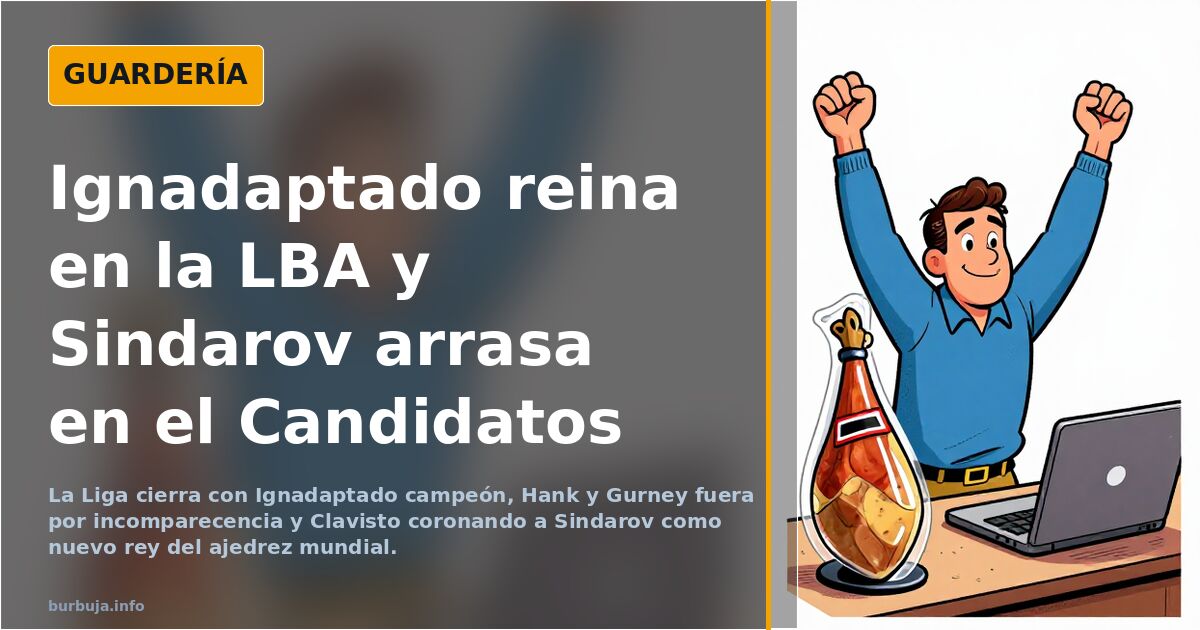 Ignadaptado reina en la LBA y Sindarov arrasa en el Candidatos