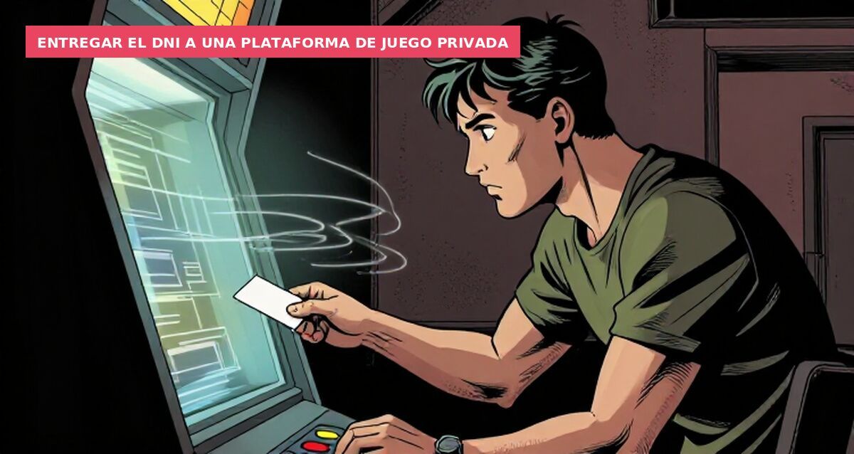 Entregar el DNI a una plataforma de juego privada