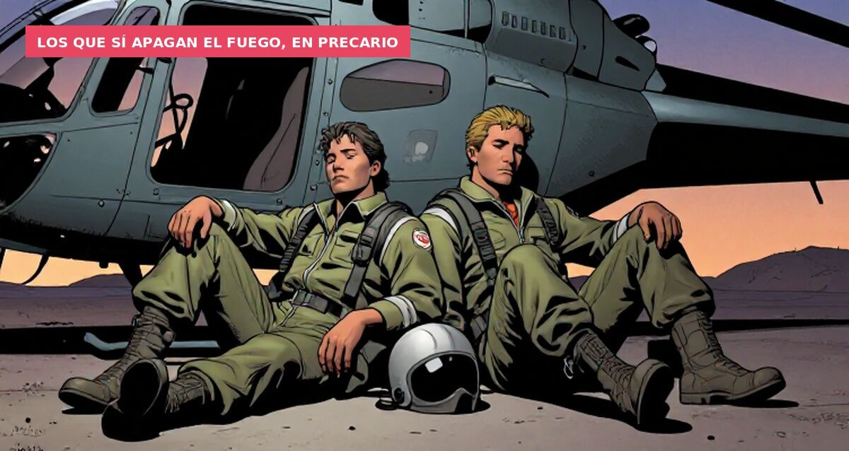Los que sí apagan el fuego, en precario