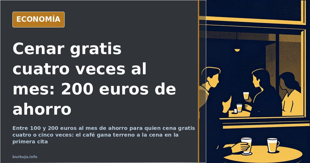 Dos cafés sobre una mesa de bar en una primera cita, alternativa barata a pagar la cena