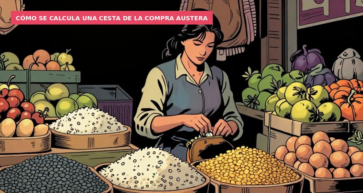 Cómo se calcula una cesta de la compra austera