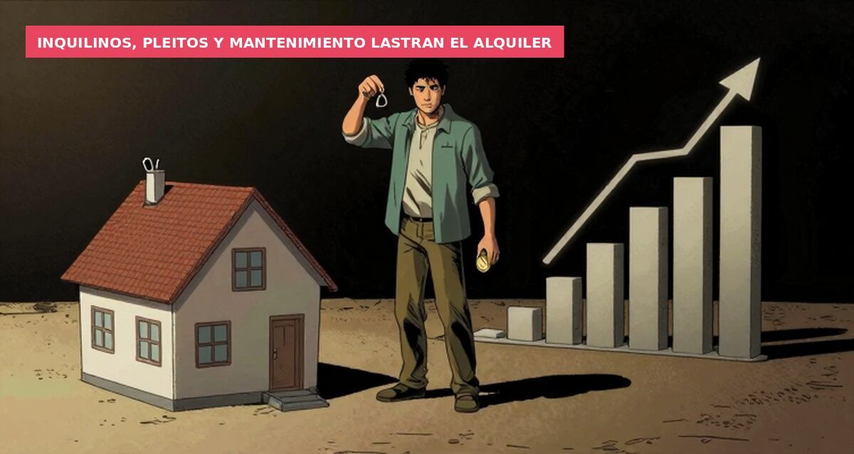 Inquilinos, pleitos y mantenimiento lastran el alquiler