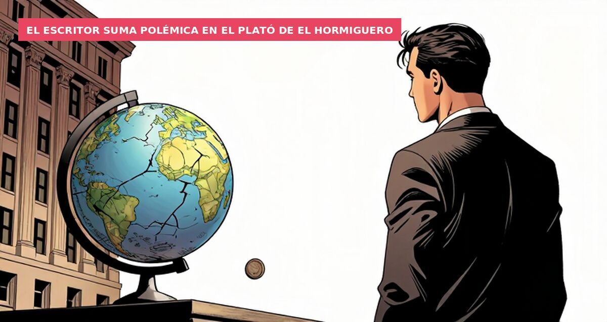El escritor suma polémica en el plató de El Hormiguero
