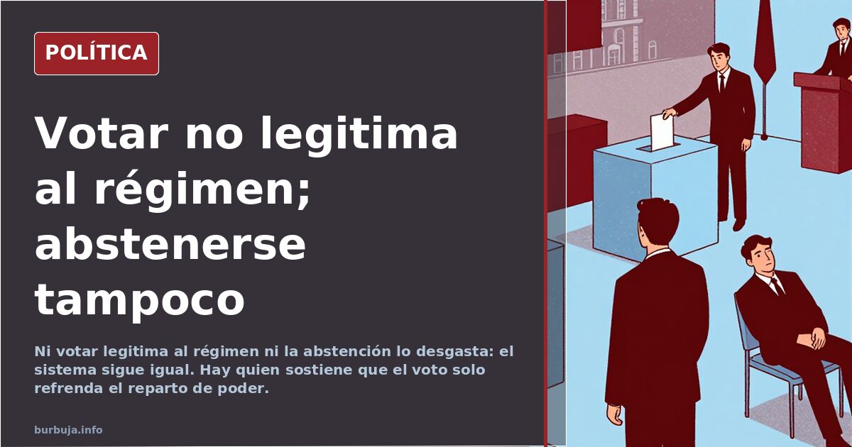 Ilustración editorial de una urna y una papeleta en un hemiciclo, símbolo del voto en la democracia representativa
