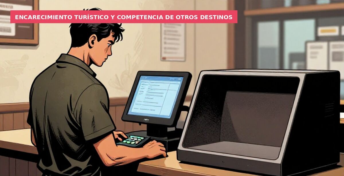 Encarecimiento turístico y competencia de otros destinos