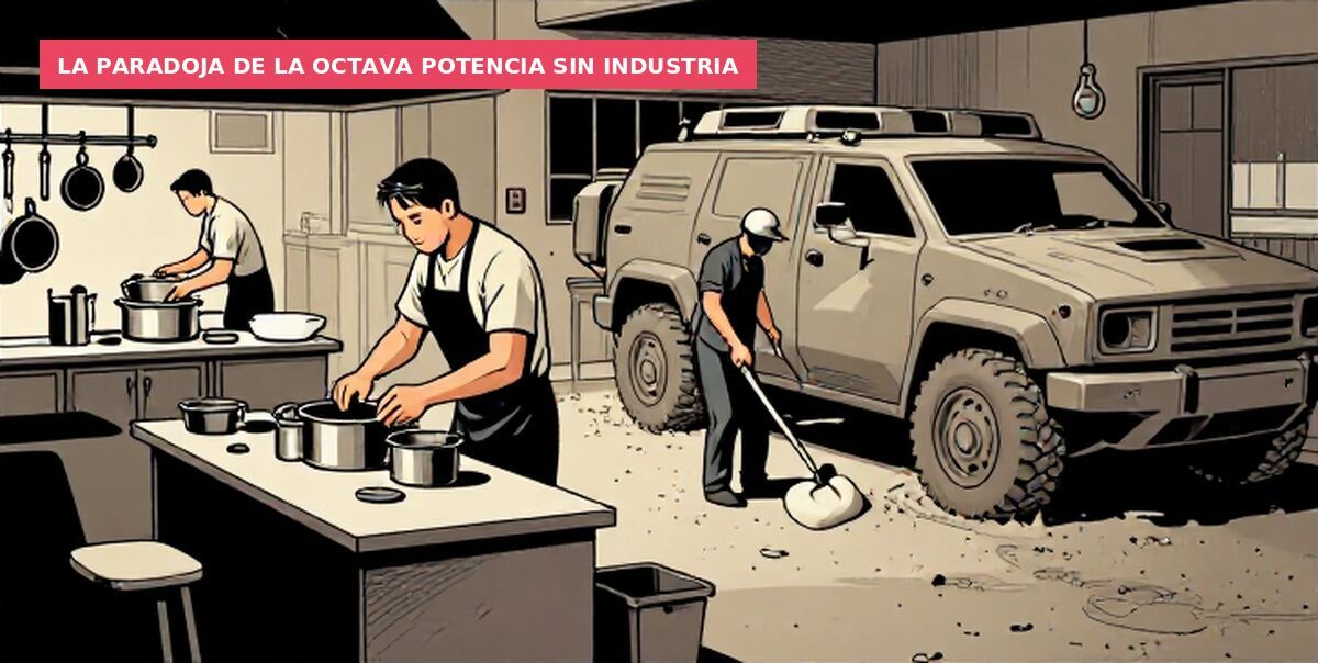 La paradoja de la octava potencia sin industria