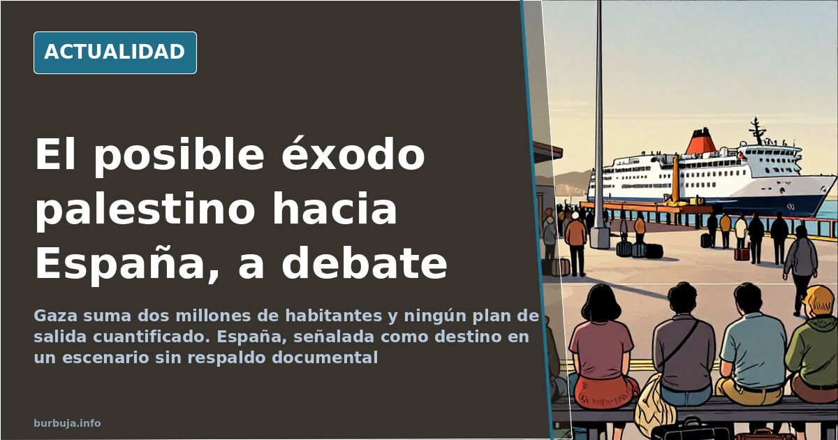 Imagen de archivo: escena informativa sobre el debate en torno a un posible desplazamiento de población desde Gaza