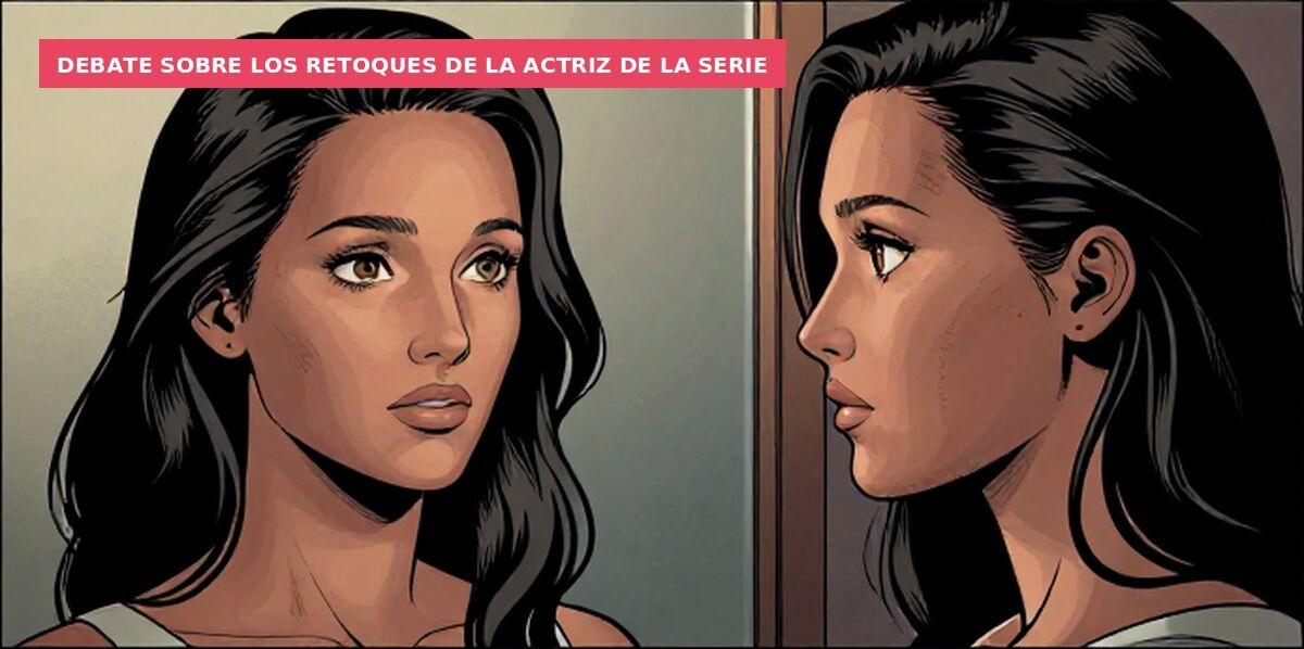 Debate sobre los retoques de la actriz de la serie