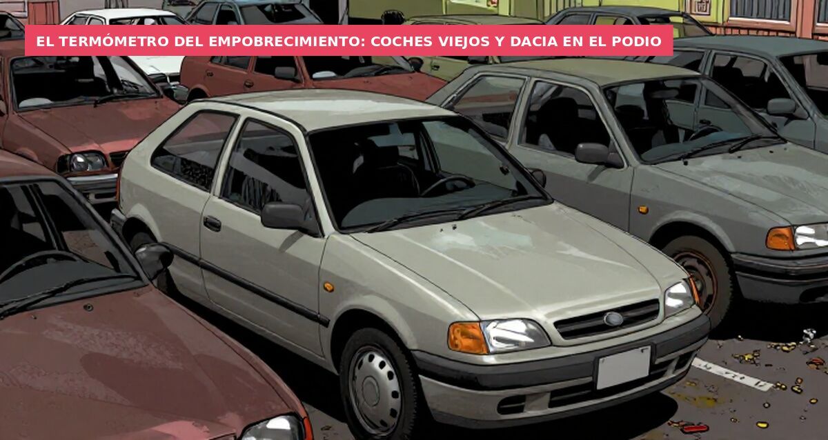 El termómetro del empobrecimiento: coches viejos y Dacia en el podio