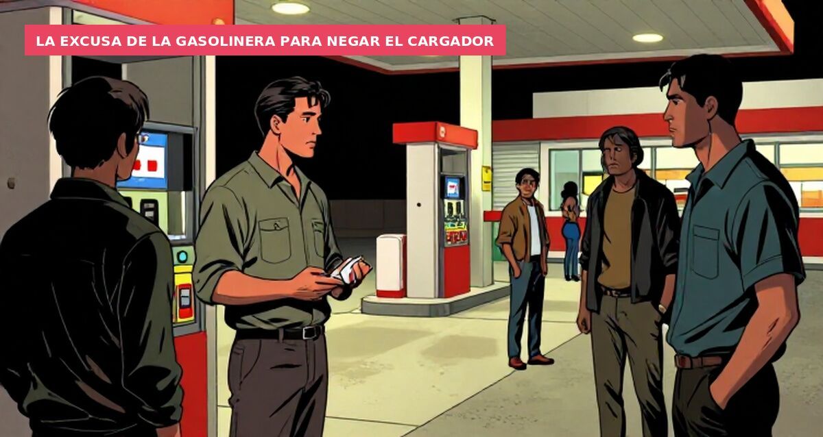 La excusa de la gasolinera para negar el cargador