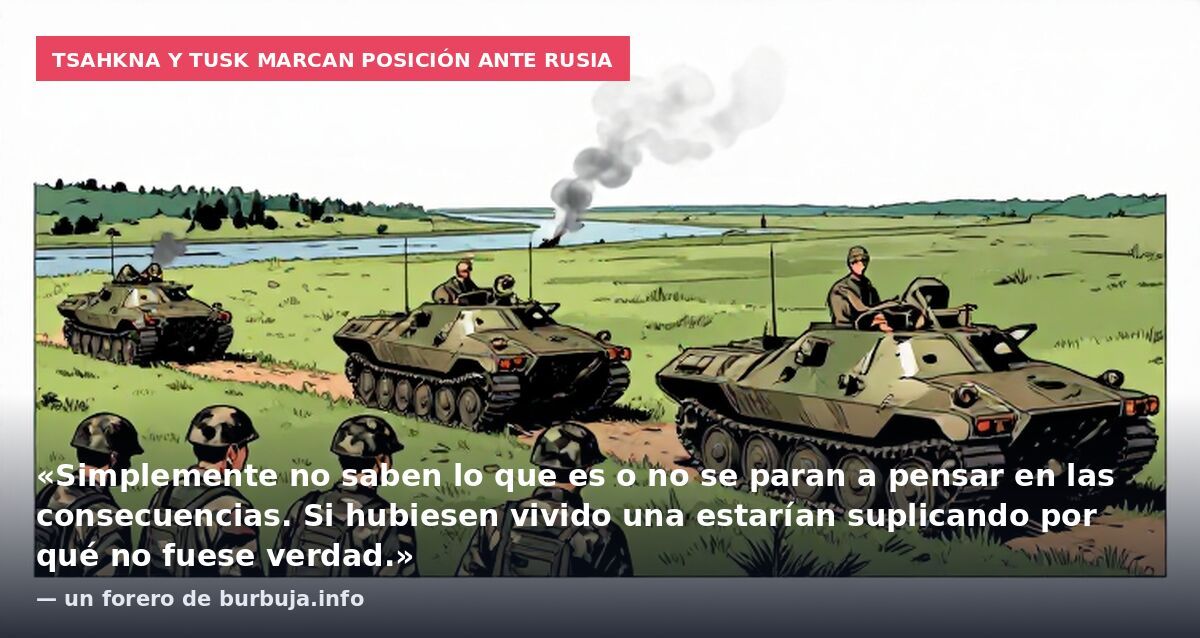 Tsahkna y Tusk marcan posición ante Rusia: «Simplemente no saben lo que es o no se paran a pensar en las consecuencias. Si hubiesen vivido una estarían suplicando por qué no fuese verdad.» — un forero de burbuja.info