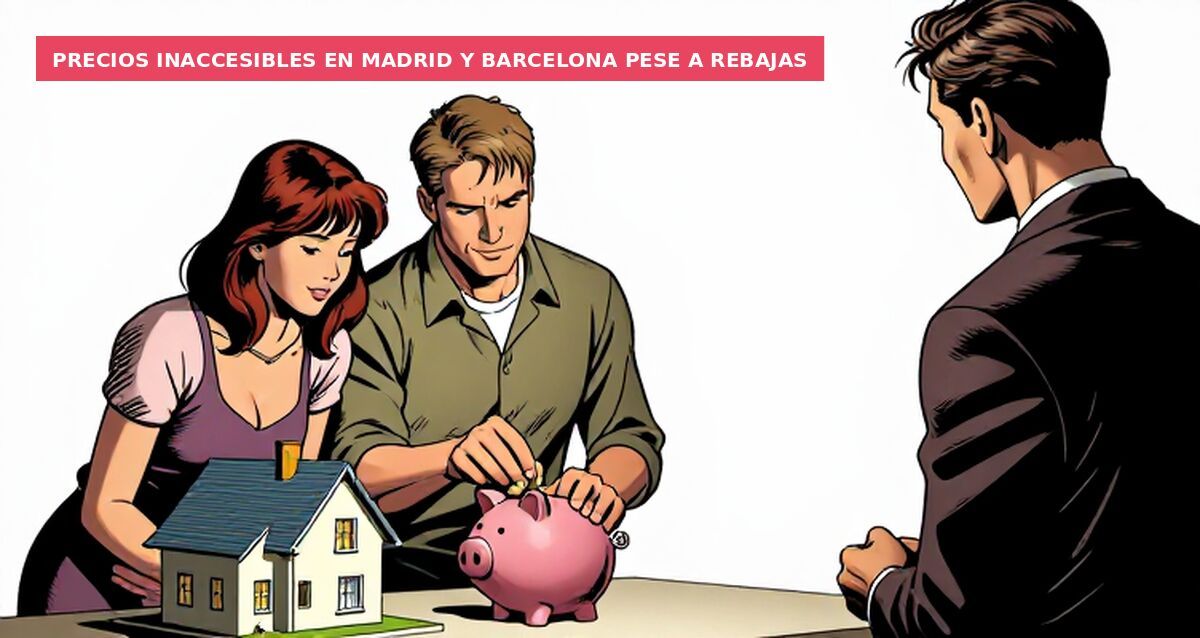 Precios inaccesibles en Madrid y Barcelona pese a rebajas