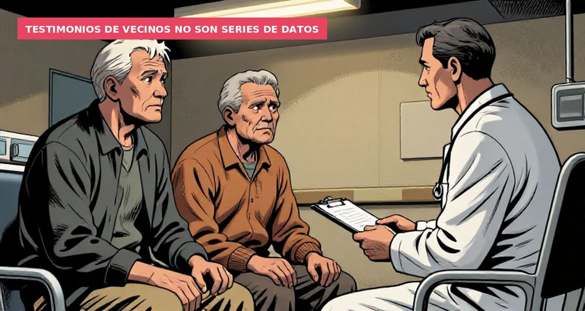 Testimonios de vecinos no son series de datos