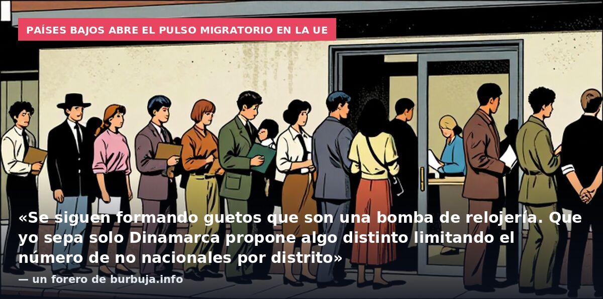 Países Bajos abre el pulso migratorio en la UE: «Se siguen formando guetos que son una bomba de relojería. Que yo sepa solo Dinamarca propone algo distinto limitando el número de no nacionales por distrito» — un forero de burbuja.info