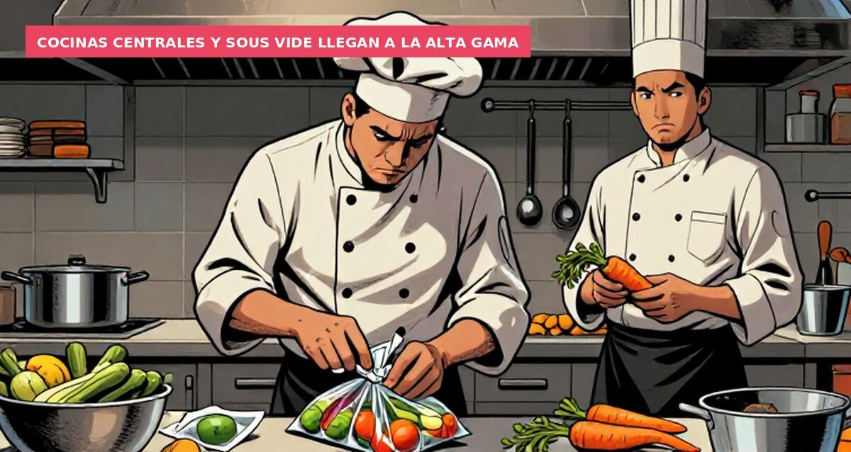 Cocinas centrales y sous vide llegan a la alta gama