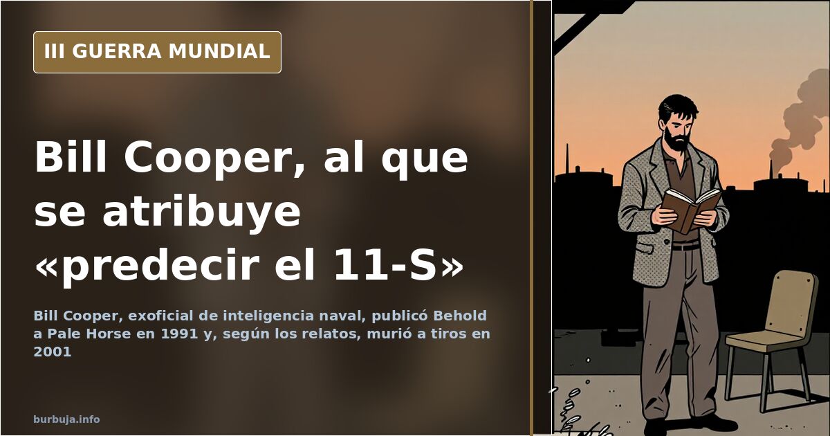 Ilustración documental de un submarino emergiendo con siluetas militares y humo lejano sobre el horizonte, en tonos desaturad