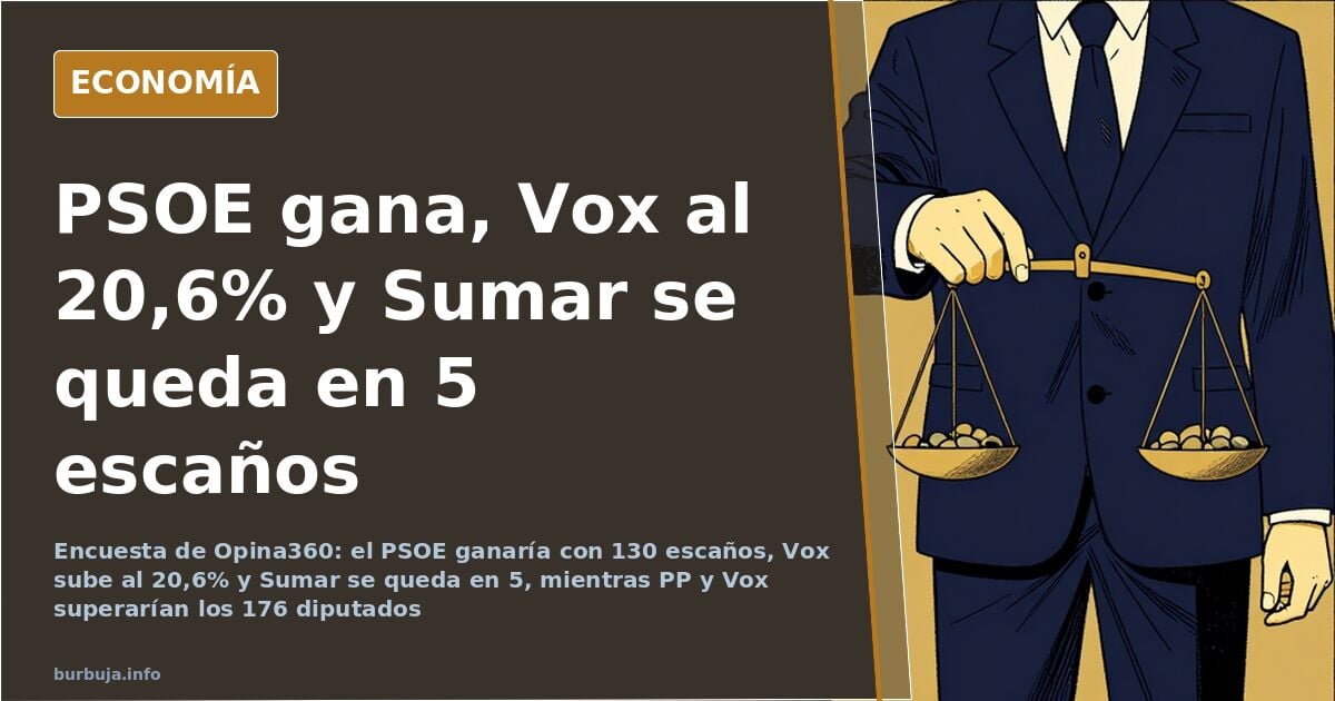 PSOE would win with 130 seats, but PP and Vox would surpass 176