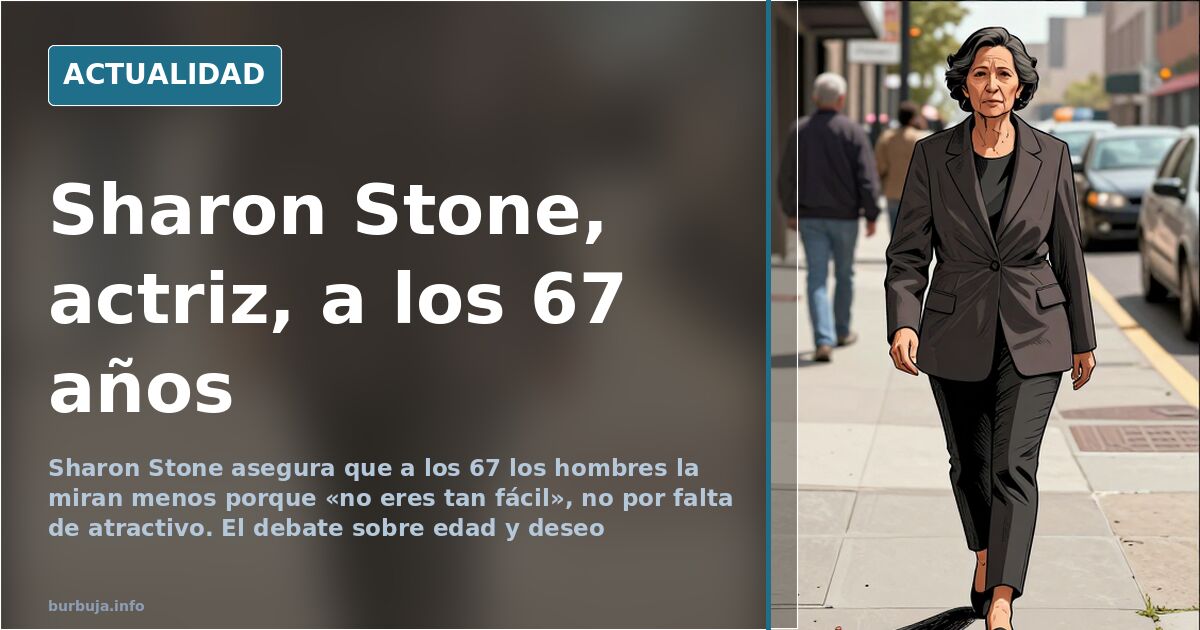 Retrato de la actriz Sharon Stone