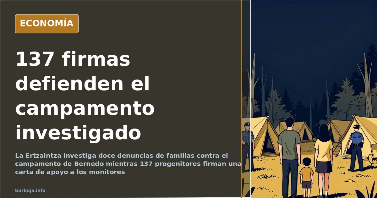 Campamento de verano en Bernedo, Álava, centro de las denuncias por el trato a menores que investiga la Ertzaintza