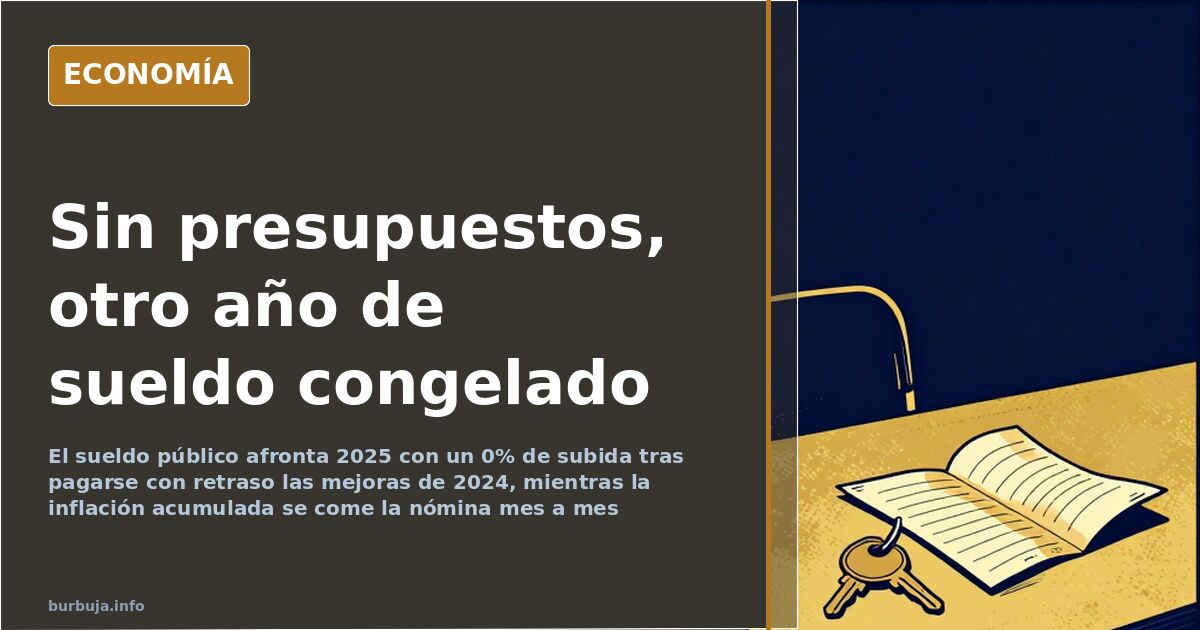 Nómina de un empleado público junto a un recibo de alquiler en una ilustración sobre el sueldo congelado de los funcionarios