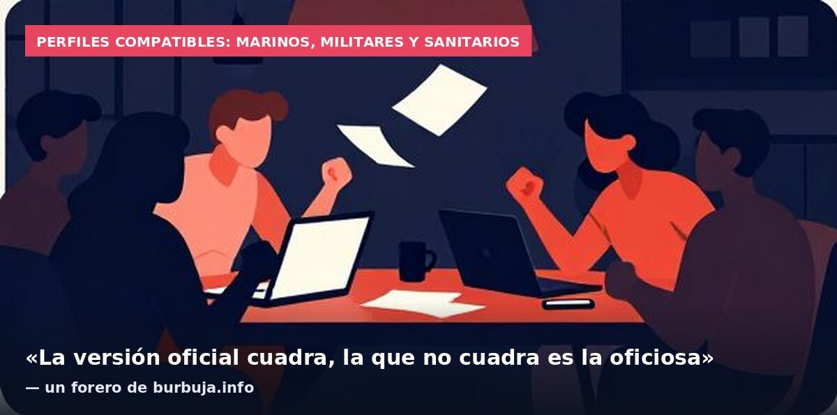 Perfiles compatibles: marinos, militares y sanitarios: «La versión oficial cuadra, la que no cuadra es la oficiosa» — un forero de burbuja.info