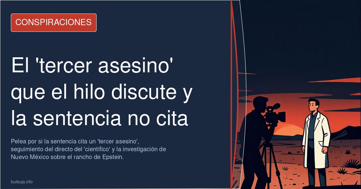 El 'tercer asesino' que el hilo discute y la sentencia no cita